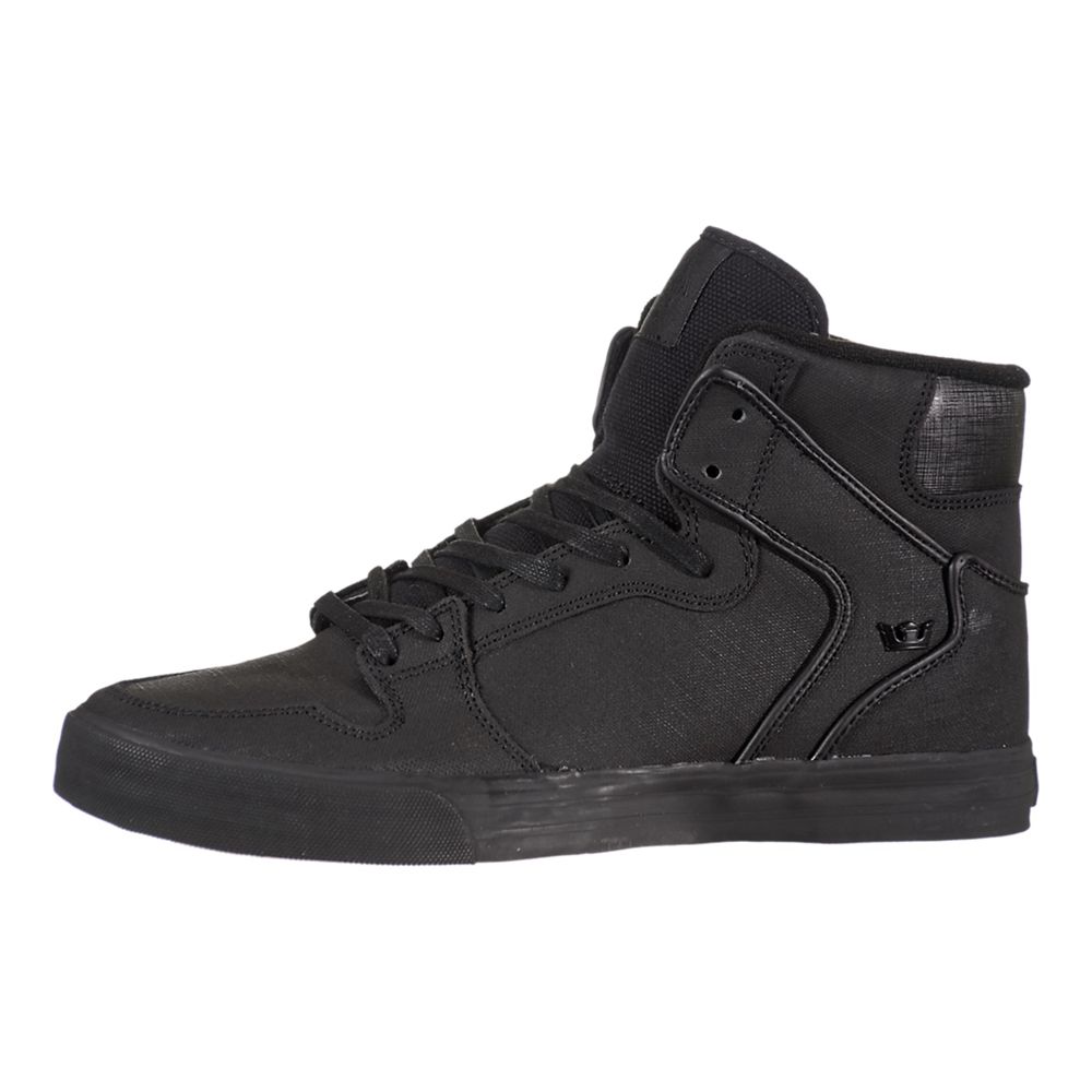 Baskets Montantes Supra Vaider Noir Black/Gunny/Tuf Homme | SXB-71779305